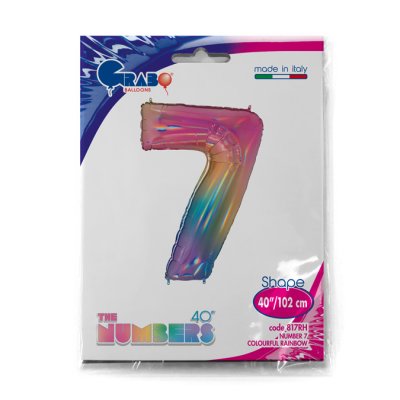 ČÍSLICE DUHOVÁ 7 (102cm,40") fóliový balónek nafukovací - 817RH-P-Packaged.jpg
