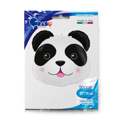Panda hlava 19"/48cm fóliový balónek nafukovací - G72013-P-Packaged.jpg
