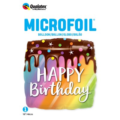 Dort duhový HB s polevou 18"/45cm fóliový balónek - 10485P.png