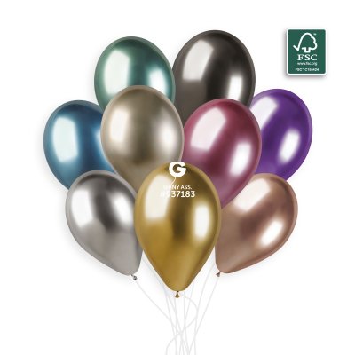 OB balónky GB120 CHROME mix  (5ks) - shiny-assortment.jpg