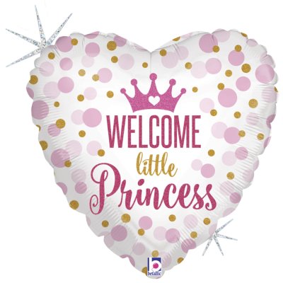 Vítej Princezno 18"/46cm fóliový balónek nafukovací