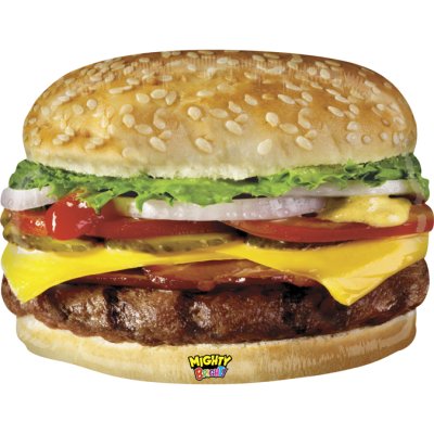 Cheeseburger 26"/66cm fóliový balónek nafukovací