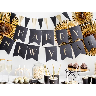 Závěsný baner "Happy New Year" černý - big_GRL64_03_S.jpg