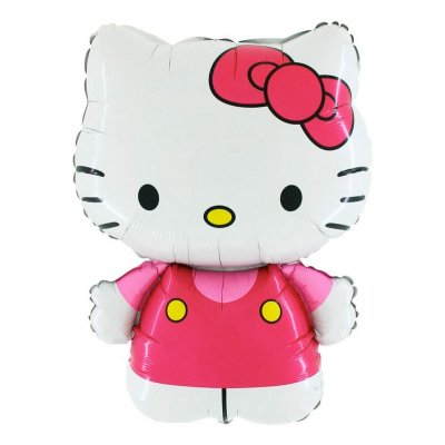 MINI Hello Kitty/růžová 14"/35cm fóliový balónek nafukovací
