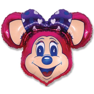 BABSY MOUSE růžová 27"/68cm fóliový balónek - pink.jpg
