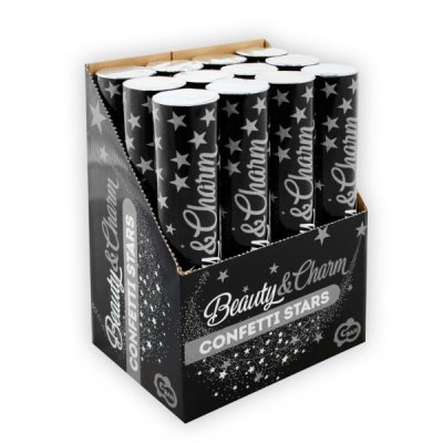 Konfety vystřelovací hvězdy stříbrné, 30 cm - kp-sg30 (2).png