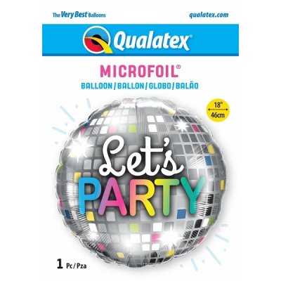 Kruh - Disco koule LET'S PARTY 18"/45cm fóliový balónek - 16446a.jpg