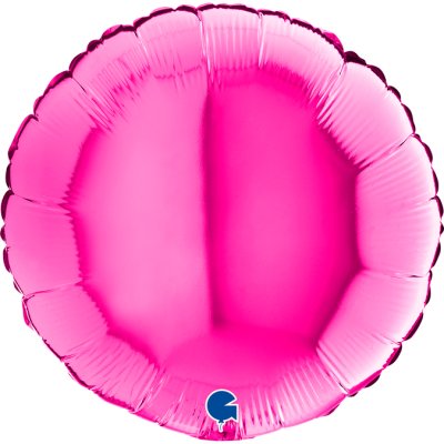 Kruh magenta 18"/46cm fóliový balónek nafukovací