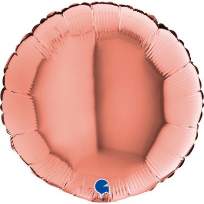 Kruh rosegold 18"/46cm fóliový balónek nafukovací