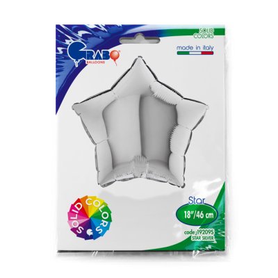 Hvězda stříbrná 18"/46cm fóliový balónek nafukovací - 19209S-P-Packaged.jpg