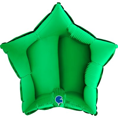 Hvězda zelená NB 18"/46cm fóliový balónek nafukovací