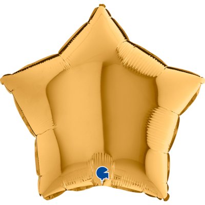 Hvězda zlatá NB 18"/46cm fóliový balónek nafukovací