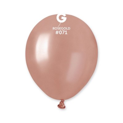 Balónek metal 13cm/5" #071 rosegold (100ks/bal) - am50 71.jpg