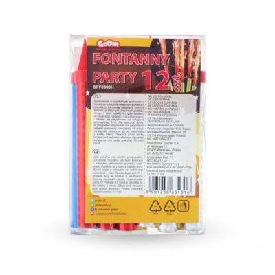 Fontána na dort párty barevný mix 12 cm/ 12 ks - sff09900h 2.png