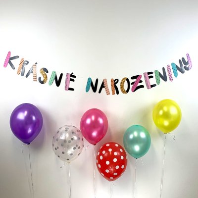 Party girlanda - Krásné narozeniny (1ks)