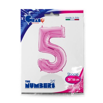 ČÍSLICE FUCHSIA 5 (66cm,26") fóliový balónek nafukovací - 26015F-P-Packaged.jpg