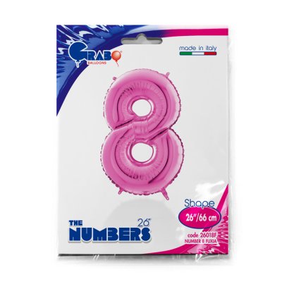 ČÍSLICE FUCHSIA 8 (66cm,26") fóliový balónek nafukovací - 26018F-P-Packaged.jpg
