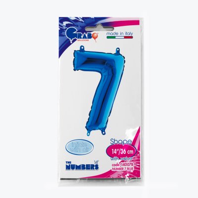 ČÍSLICE MODRÁ MINI 7 (35cm,14") fóliový balónek nafukovací - 14007B-P-Packaged.jpg