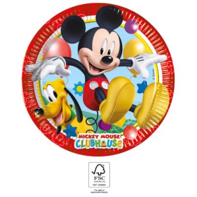 Talíře papírové EKO - Mickey Mouse 23cm/8ks