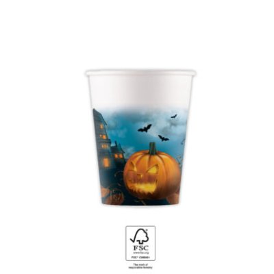 Kelímky papírové EKO "Halloween" 200ml, 8ks - 93504.jpg