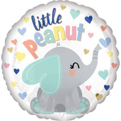 Kruh - Sloník Little Peanut 43cm - fóliový balónek