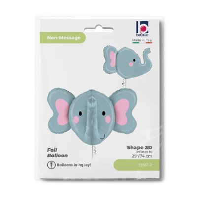 Slon hlava 3D 29"/74cm fóliový balónek - 35567-p-b.jpg