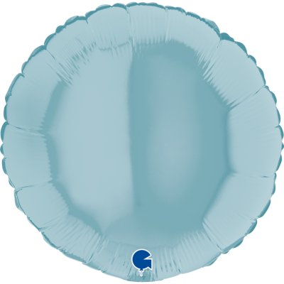 Kruh sv. modrý 18"/46cm fóliový balónek nafukovací