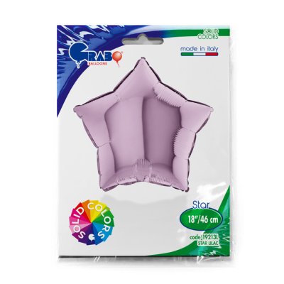 Hvězda liliová 18"/46cm fóliový balónek nafukovací - 19213L-P-Packaged.jpg