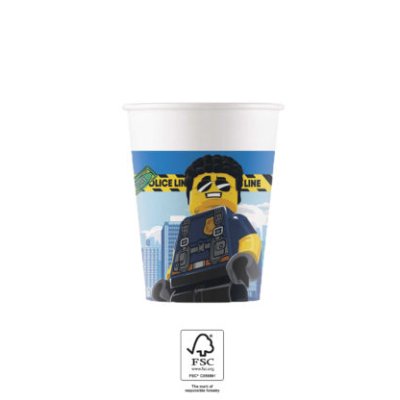 Kelímky papírové EKO - Lego city  200ml/8ks
