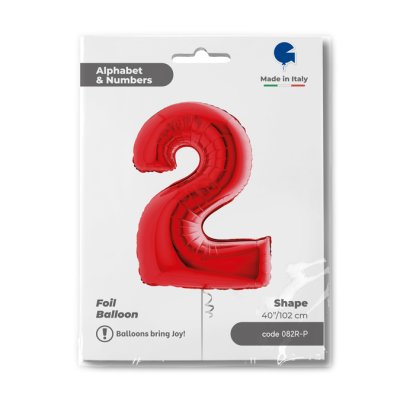 ČÍSLICE ČERVENÁ 2 (102cm,40") fóliový balónek nafukovací - 082R-P-Packaged-1.jpg