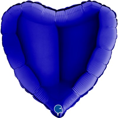 Srdce modré Capri 18"/46cm fóliový balónek nafukovací