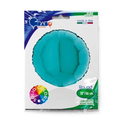 Kruh tiffany 18"/46cm fóliový balónek nafukovací - 18117Ti-P-Packaged.jpg