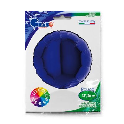 Kruh modrá capri 18"/46cm fóliový balónek nafukovací - 18110BC-P-Packaged.jpg