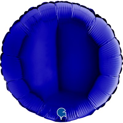 Kruh modrá capri 18"/46cm fóliový balónek nafukovací