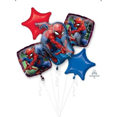 Buket - Spiderman - fóliové balónky 5ks