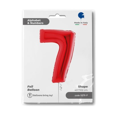 ČÍSLICE ČERVENÁ 7 (102cm,40") fóliový balónek nafukovací - 087R-P-Packaged-1.jpg
