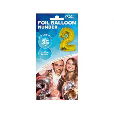 Balónke fóliový 35 cm číslo "2" - 58561.jpg