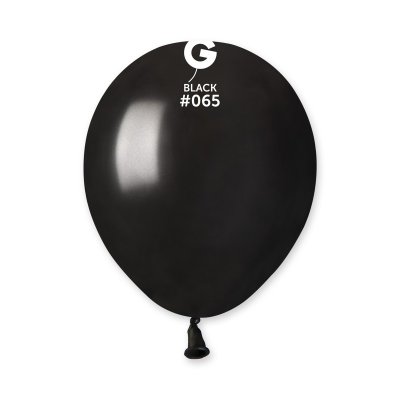 Balónek metal 13cm/5" #065 černý (100ks/bal) - black.jpg