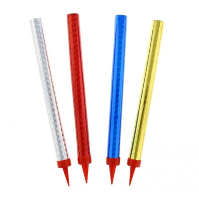 Fontány na dort párty lesklé, 18cm/4ks