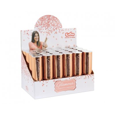 Konfety vystřelovací kolečka rosegold, 15 cm - jc kpgl15 2.png
