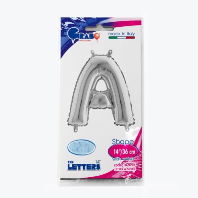 PÍSMENO STŘÍBRNÉ MINI A (35cm,14") fóliový balónek nafukovací - 14209S-P-Packaged.jpg