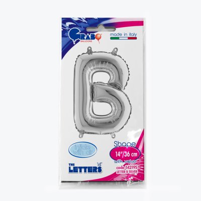 PÍSMENO STŘÍBRNÉ MINI B (35cm,14") fóliový balónek nafukovací - 14219S-P-Packaged.jpg