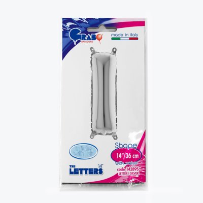 PÍSMENO STŘÍBRNÉ MINI I (35cm,14") fóliový balónek nafukovací - 14289S-P-Packaged.jpg