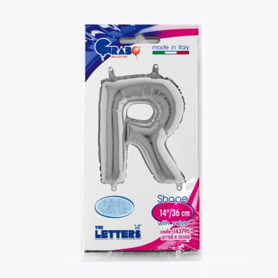 PÍSMENO STŘÍBRNÉ MINI R (35cm,14") fóliový balónek nafukovací - 14379S-P-Packaged.jpg