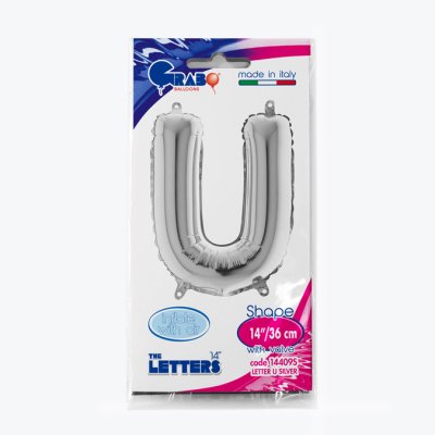 PÍSMENO STŘÍBRNÉ MINI U (35cm,14") fóliový balónek nafukovací - 14409S-P-Packaged.jpg