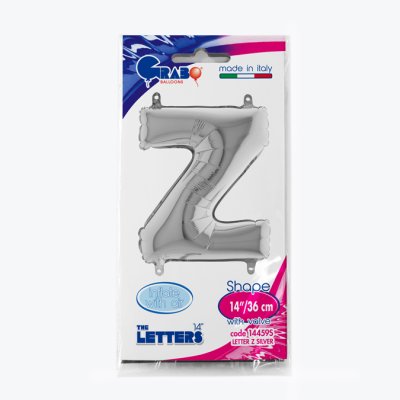 PÍSMENO STŘÍBRNÉ MINI Z (35cm,14") fóliový balónek nafukovací - 14459S-P-Packaged.jpg