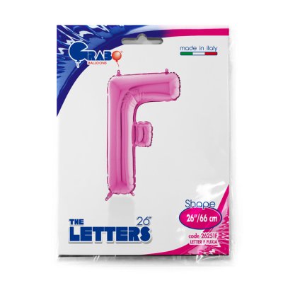 PÍSMENO RŮŽOVÉ F (66cm,26") fóliový balónek nafukovací - 26251F-P-Packaged.jpg
