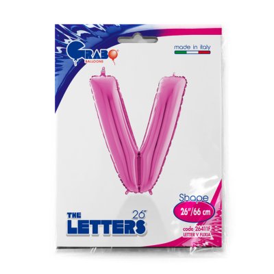 PÍSMENO RŮŽOVÉ V (66cm,26") fóliový balónek nafukovací - 26411F-P-Packaged.jpg