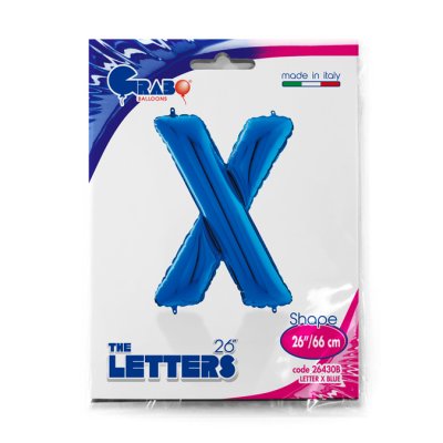 PÍSMENO MODRÉ X (66cm,26") fóliový balónek nafukovací - 26430B-P-Packaged.jpg