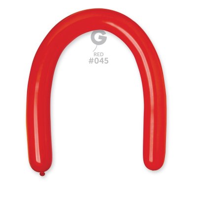 Balónky modelovací velké (130cm:8cm) #045 červená (50ks/bal) - red.jpg
